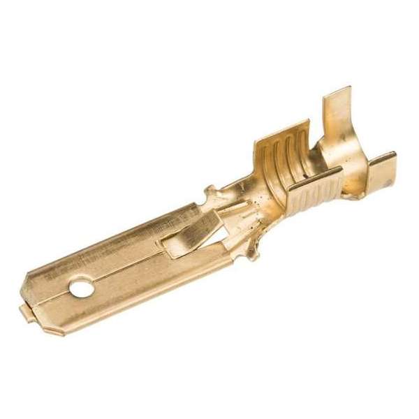 Ongeïsoleerde vlaksteker 6,3 x 0,8 mm - 1,0 ~ 2,5 mm² - Kabelschoen - AMP connector Ongeïsoleerde vlaksteker 6,3 x 0,8 mm - 1,0 ~ 2,5 mm² - Kabelschoen - AMP connector