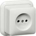 ✅ GIRA opbouw wandcontactdoos enkel zonder randaarde Zuiver wit (hagelwit) 047011 ✅PROLEDPARTNERS ®