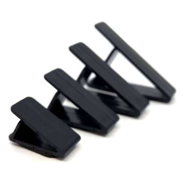 4CONNEXX triclip | hersluitbare kabelklemmen om kabels netjes te ordenen | zwart | 4 STUKS 4CONNEXX triclip | hersluitbare kabelklemmen om kabels netjes te ordenen | zwart | 4 STUKS