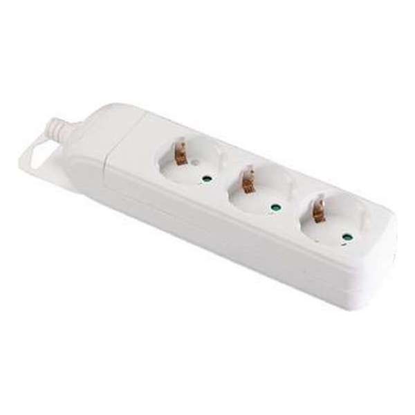 Valueline 3-voudige stekkerdoos zonder kabel - wit Valueline 3-voudige stekkerdoos zonder kabel - wit