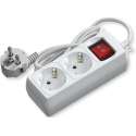 Verlengsnoer met Schakelaar - Aigi Antris - 3680W - 2 Stopcontacten - 1.5 Meter - Wit | Nederland