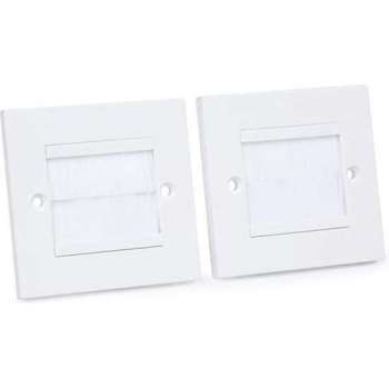oneConcept Kabelafdekking - Kabeldeksel set van 2 - 86 x 86 mm