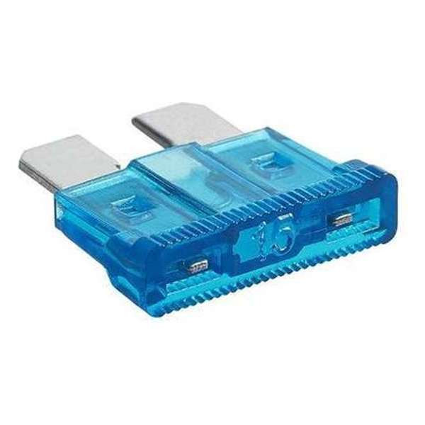 Standaard Steekzekeringen - Auto/Camper/Boot - 15A Blauw (10 stuks) Standaard Steekzekeringen - Auto/Camper/Boot - 15A Blauw (10 stuks)