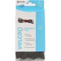 VELCRO® VEL-EC60388 Klittenband kabelbinder Om te bundelen Haak- en lusdeel (l x b) 200 mm x 12 mm Zwart 6 stuk(s)