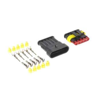 Hermetische connector set - 12 tot 24 Volt - 5 pin superseal - IP67