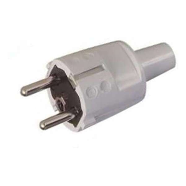 ABL - PVC Randaarde Stekker Met Tule - Grijs ABL - PVC Randaarde Stekker Met Tule - Grijs