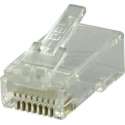 DELTACO MD-18, RJ45 connector voor patchkabel, transparant, Cat6, 20 stuks