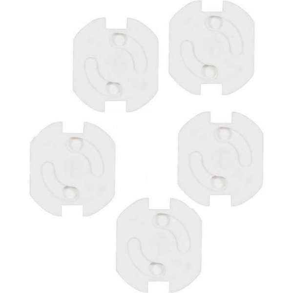 Stopcontactbeveiliging wit - 5 stuks - stopcontactbeveiligers / kinderbeveiliging Stopcontactbeveiliging wit - 5 stuks - stopcontactbeveiligers / kinderbeveiliging