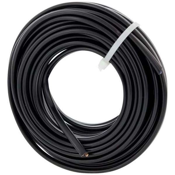 Huishoudsnoer – plat – belastbaar tot 1200W – 2 x 0.75 mm² – 10 m – zwart Huishoudsnoer – plat – belastbaar tot 1200W – 2 x 0.75 mm² – 10 m – zwart
