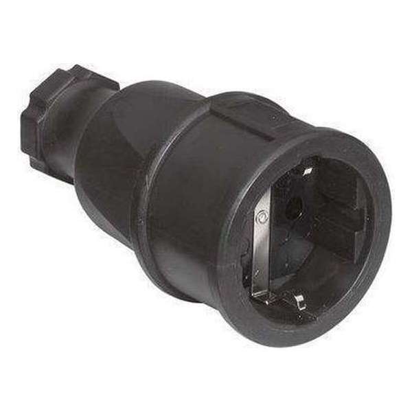 Eurokontakt Contrastekker rubber lichtnet 2p+ra Eurokontakt Contrastekker rubber lichtnet 2p+ra