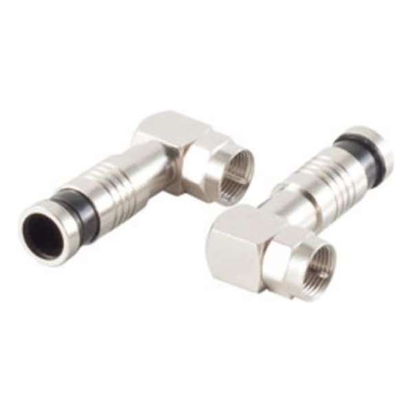 S-Impuls Compressie F-connector voor 7 mm kabel / haaks S-Impuls Compressie F-connector voor 7 mm kabel / haaks