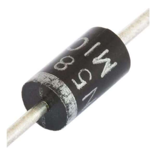 UF5404 400V 3A Ultra-Fast Recovery Diode, verpakt per 5 stuks UF5404 400V 3A Ultra-Fast Recovery Diode, verpakt per 5 stuks