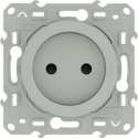 Schneider Electric Odace stopcontact Aluminium