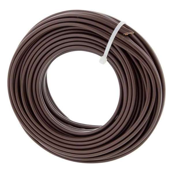 Tweelingsnoer – zwakstroom tot 42 volt – 2 x 0,75 mm² – 10 m – bruin Tweelingsnoer – zwakstroom tot 42 volt – 2 x 0,75 mm² – 10 m – bruin