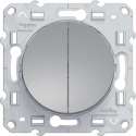 Serieschakelaar - Aluminium - Odace - Schneider Electric - S530211