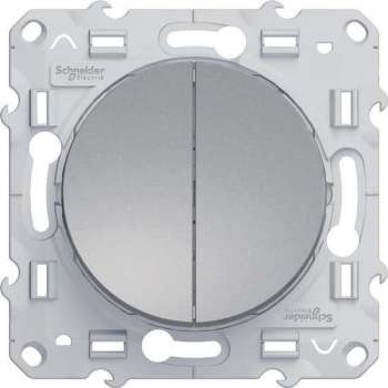 Serieschakelaar - Aluminium - Odace - Schneider Electric - S530211