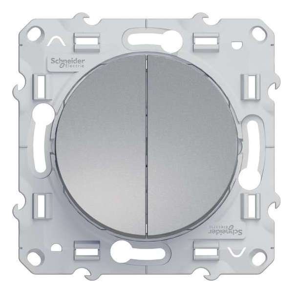 Serieschakelaar - Aluminium - Odace - Schneider Electric - S530211 Serieschakelaar - Aluminium - Odace - Schneider Electric - S530211