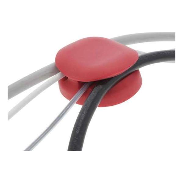 Q-Link - rode kabel organiser - verzwaard - kabelhouder - kabel management - kabelclip - kabelklem - kabelgoot - organizer Q-Link - rode kabel organiser - verzwaard - kabelhouder - kabel management - kabelclip - kabelklem - kabelgoot - organizer