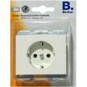 BERKER K1 stopcontact enkel randaarde, inbouw | WIT