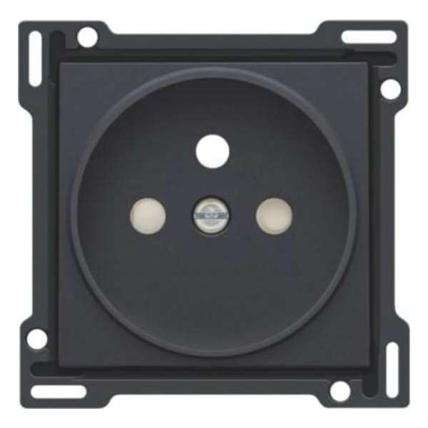 Niko toets stopcontact ondiep intense antraciet (122-66101) Niko toets stopcontact ondiep intense antraciet (122-66101)