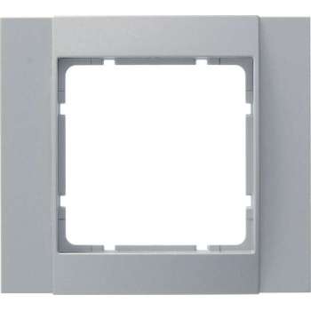 Berker B1-B.3-B.7 Afdekraam 1-Voudig Aluminium