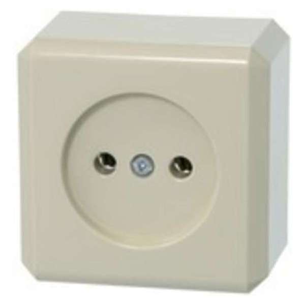 SCHNEIDER ELECTRIC Merten stopcontact 1-voudig, opbouw | CREME