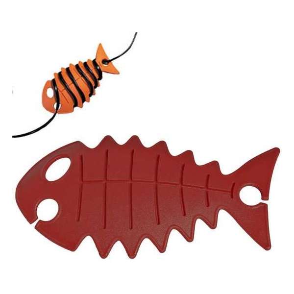 snoer oprollen met Cable Fish | donkerrood snoer oprollen met Cable Fish | donkerrood