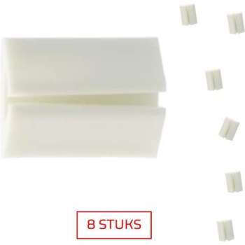 ELEKTROFIX draadklevers | zelfklevende kabelclips | wit | 8 STUKS
