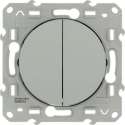 Schneider Electric Odace wissel-wisselschakelaar Aluminium