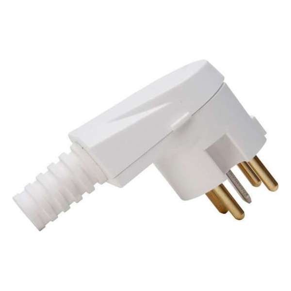 KOPP Perilex haakse stekker, 16A, 400/230V | WIT KOPP Perilex haakse stekker, 16A, 400/230V | WIT