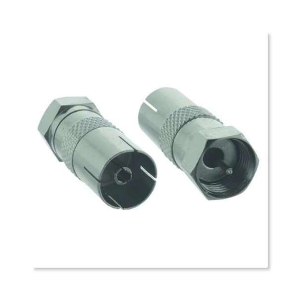 Q-Link coax stekkerverloop binnendraads Q-Link coax stekkerverloop binnendraads