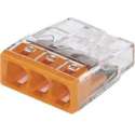 WAGO 2273-203-30 Lasklem Flexibel: - Massief: 0.5-2.5 mm² Aantal polen: 3 30 stuk(s) Transparant, Oranje