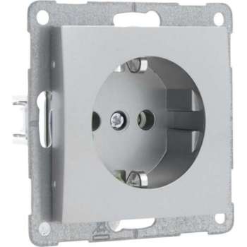 Smartwares S2 Inbouw Wandcontactdoos - 1-voudig - Randaarde - RVS