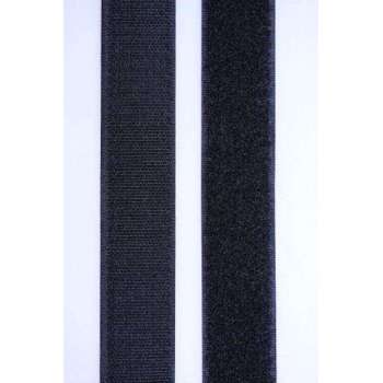 Allesvoordeliger 3M klittenband  zelfklevend zwart 1 meter x 20 mm