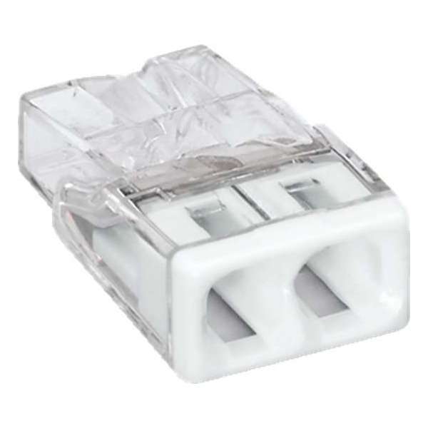 WAGO Lasklem 2V 0.5-2.5 Wit 2273-202 - 100 stuks WAGO Lasklem 2V 0.5-2.5 Wit 2273-202 - 100 stuks
