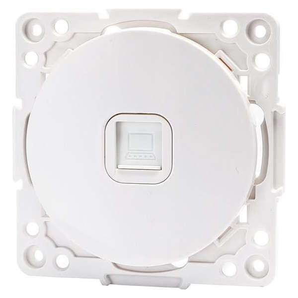 UTP RJ45 Stopcontact - Wandcontactdoos - Aigi Jura - Inbouw - Rond - Kunststof - 1-voudig UTP CAT6 - Wit UTP RJ45 Stopcontact - Wandcontactdoos - Aigi Jura - Inbouw - Rond - Kunststof - 1-voudig UTP CAT6 - Wit