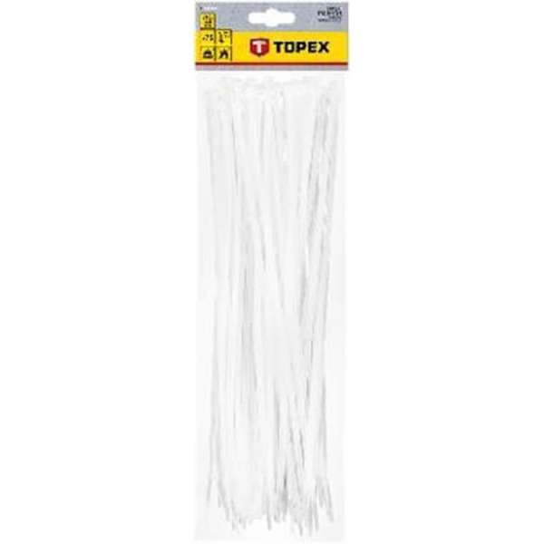Kabelbinders / Tie-rips 4,8 x 370 mm WIT, 75 stuks Kabelbinders / Tie-rips 4,8 x 370 mm WIT, 75 stuks