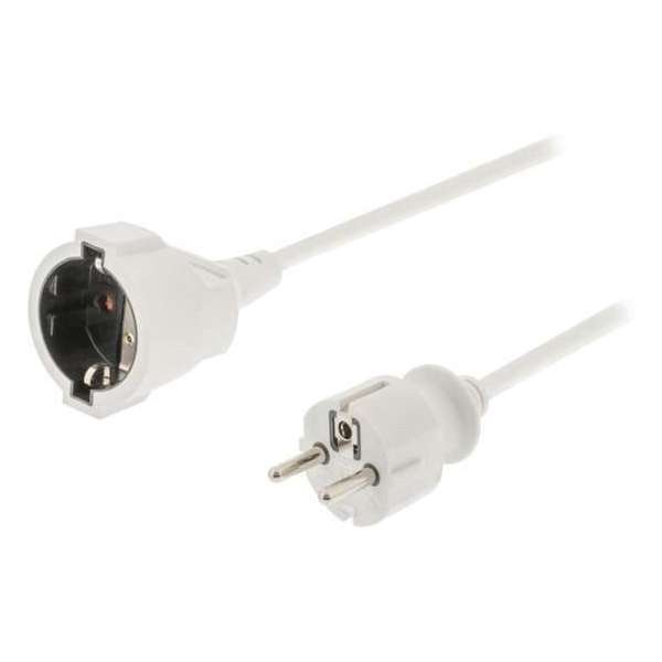 K\xf6nig EC103F1WH Stekkerdoos 1-Wegs 3 m Wit - Protective Contact K\xf6nig EC103F1WH Stekkerdoos 1-Wegs 3 m Wit - Protective Contact