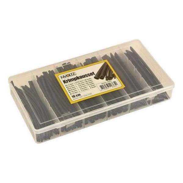 ASSORTI-DOOS KRIMPKOUS 100 STUKS ZWART ASSORTI-DOOS KRIMPKOUS 100 STUKS ZWART