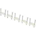TRU COMPONENTS TC-DNF13203 Spijkerclip 1593093 Bundel-Ø (bereik) 12.50 mm (max) Tweegats Wit 100 stuk(s)