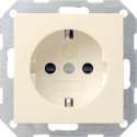 Gira Systeem 55 stopcontact (wcd) Crèmewit 275501