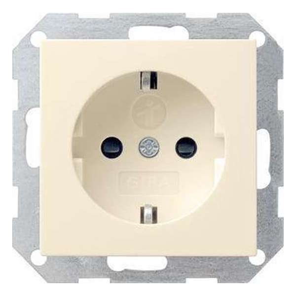 Gira Systeem 55 stopcontact (wcd) Crèmewit 275501 Gira Systeem 55 stopcontact (wcd) Crèmewit 275501