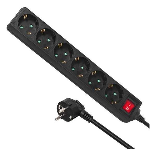 Stekkerdoos Maclean Energy MCE195G - 6-wegs kabellengte 3m Stekkerdoos Maclean Energy MCE195G - 6-wegs kabellengte 3m