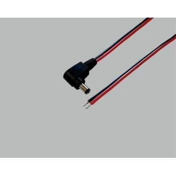 BKL Kabel met haakse DC (m) connector - 5,5mm x 2,5mm - 2 meter