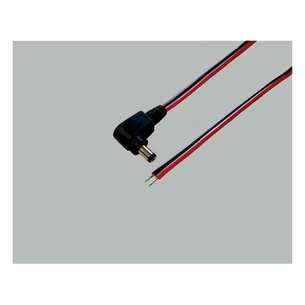 BKL Kabel met haakse DC (m) connector - 5,5mm x 2,5mm - 2 meter BKL Kabel met haakse DC (m) connector - 5,5mm x 2,5mm - 2 meter