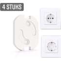 NLStuff4u - 4x Zelfklevende Stopcontact Beveiliging Beschermers - Kind Peuter Baby Stopcontactbeveiliging