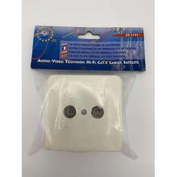 EDC - Coax wandcontactdoos opbouw.