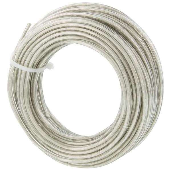 Tweelingsnoer – zwakstroom tot 42 volt – 2 x 0,75 mm² – 10 m – vertind – transparant Tweelingsnoer – zwakstroom tot 42 volt – 2 x 0,75 mm² – 10 m – vertind – transparant