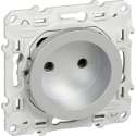 Stopcontact - Inbouw - Aluminium - Odace - Schneider Electric - S530033