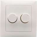 Afdekplaat duo dimmer – passend op de duodimmer Ecodim 05 (Berker)